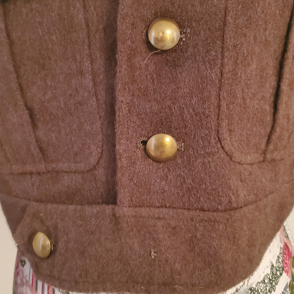 Vintage Banana Republic Military Jacket with Gold Buttons - Picture 3 of 10